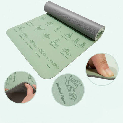 Tapis de yoga ZEN vert chakra cœur ancrage nature harmonie