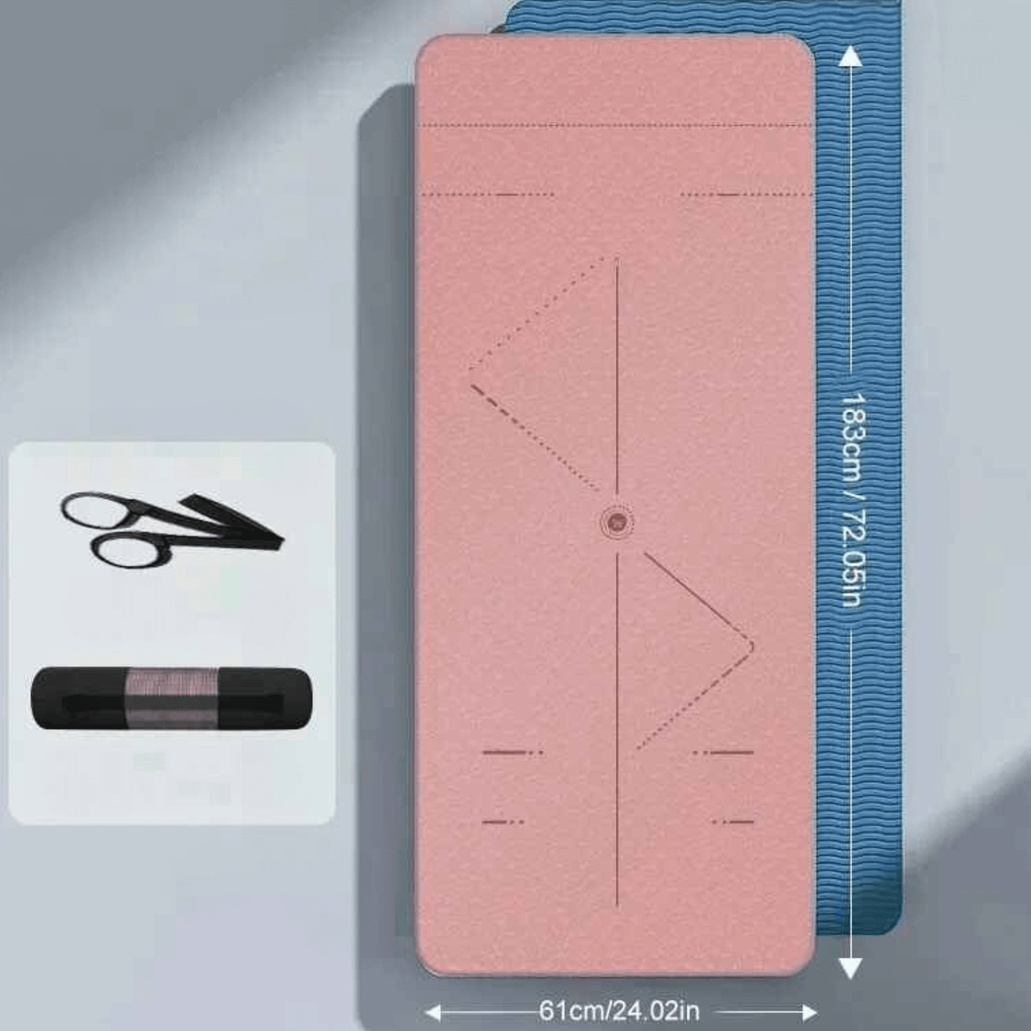 Tapis pour le yoga Asana Aura sans PVC ni latex, idéal pour les peaux sensibles.
