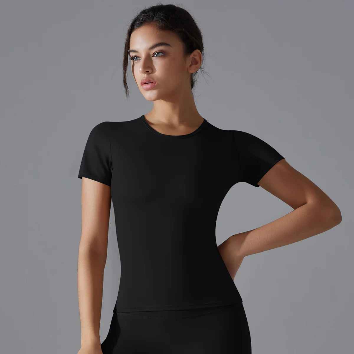 Tee shirt femme push up coupe étudiée sophistication discrète expression personnalité