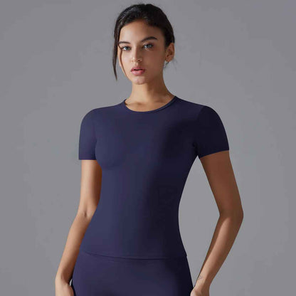 Tee shirt femme push up pilates souplesse stabilité équilibre