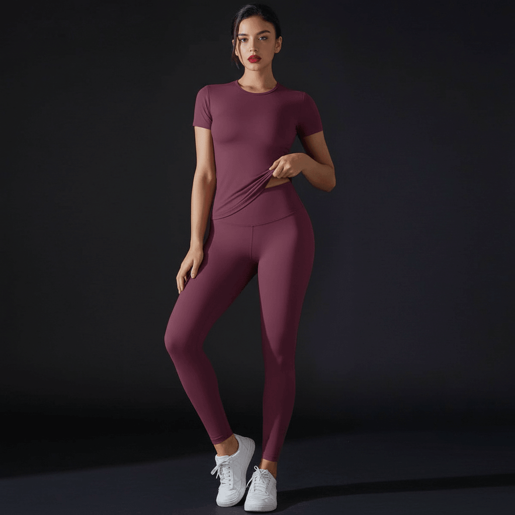 Tenue yoga confortable extensible séchage rapide femme