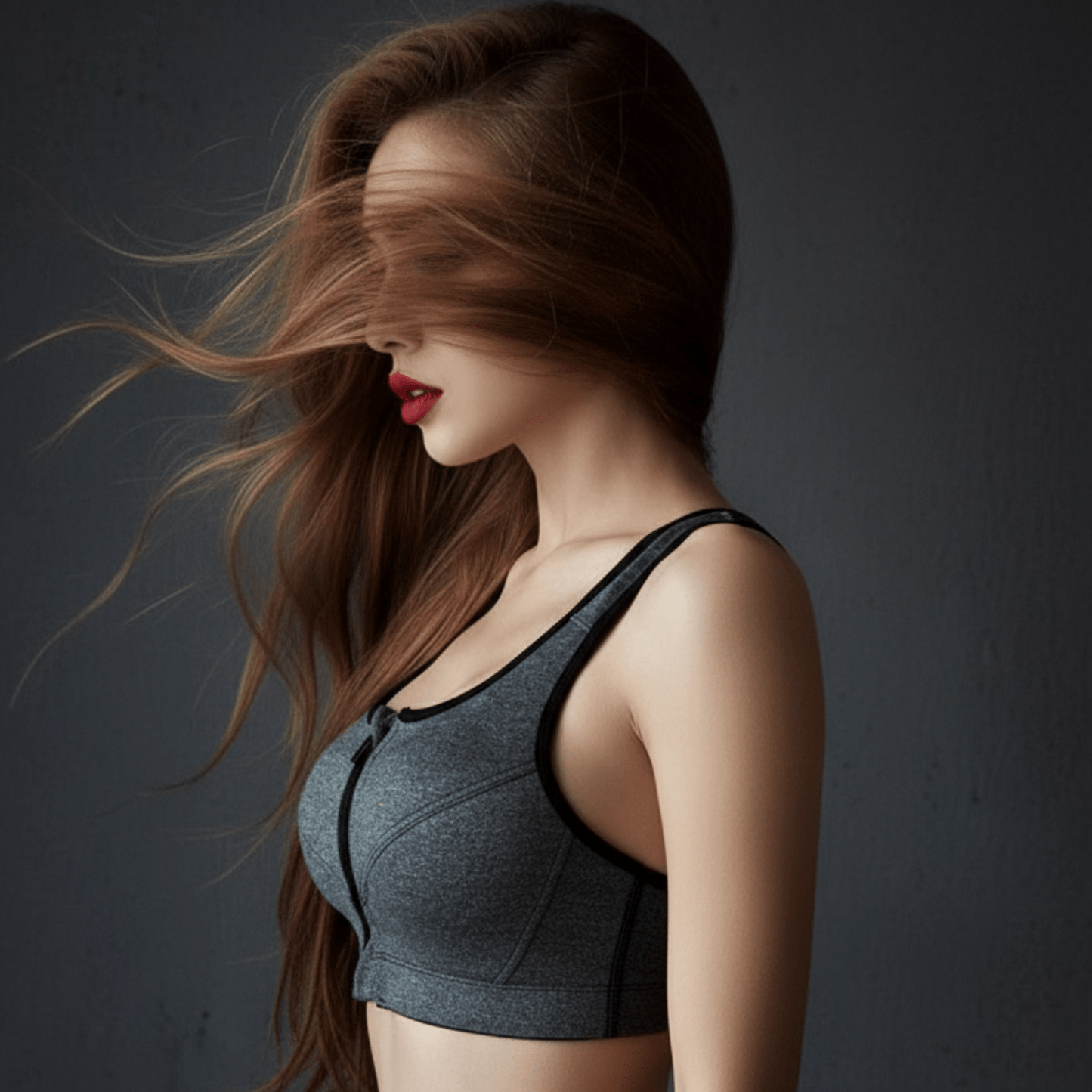 Texture tissu nylon spandex brassière femme sport respirant élastique