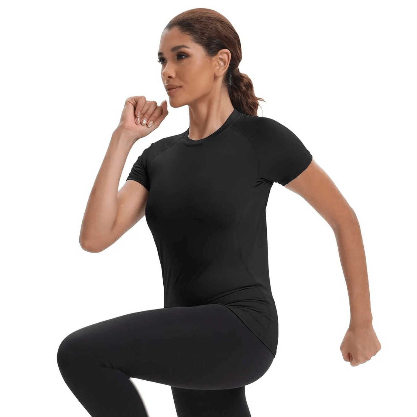 Tissu respirant t shirt de compression évacuation humidité fraîcheur