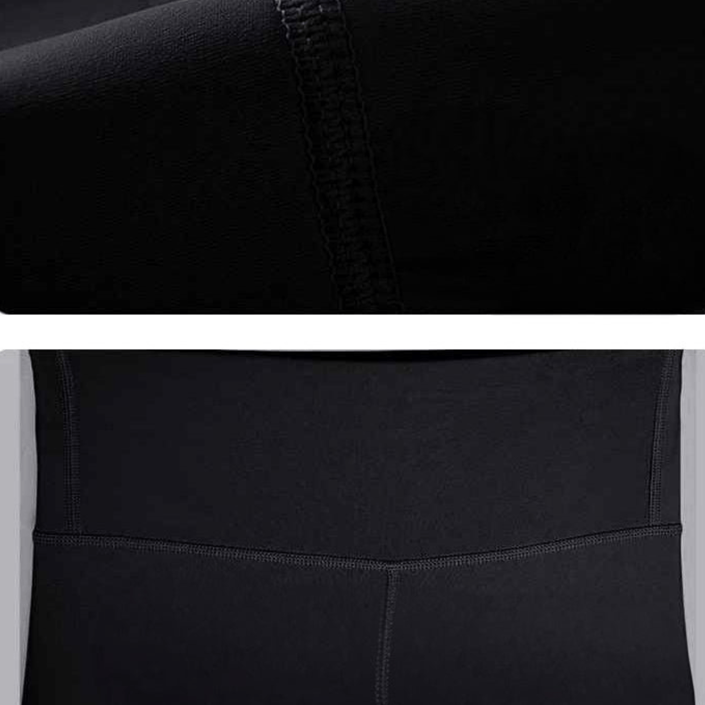 Tissu technique polyester élasthanne respirant du legging capri évacuant activement la transpiration pendant l'effort intensif
