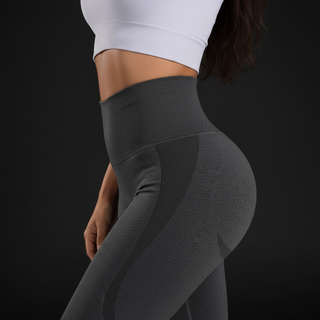 Tissu legging strong femme 85% nylon 15% spandex sans couture détail texture