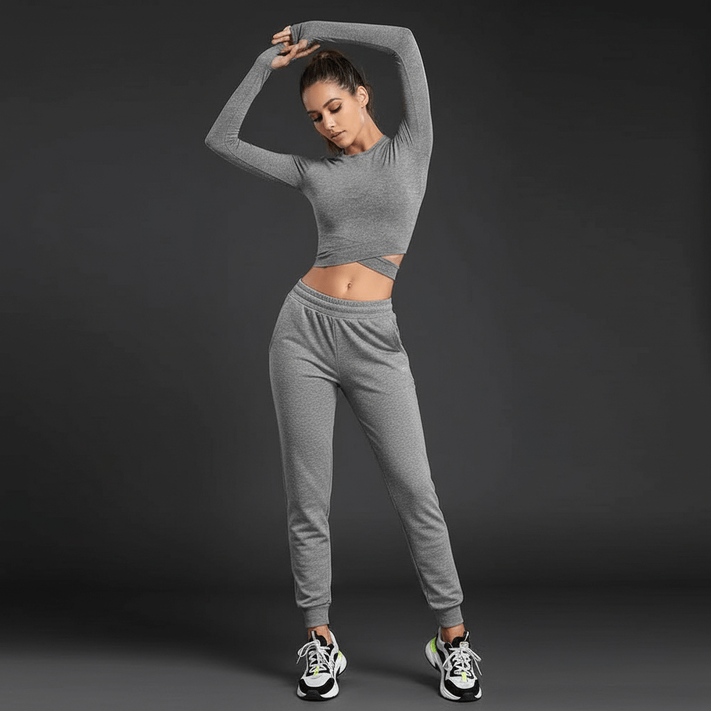 Top manches longues femme élégant et confortable pour sport et quotidien