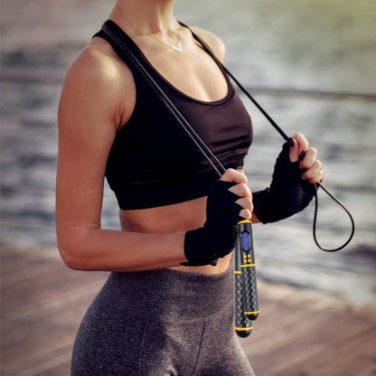 Transformation physique corde sauter sans corde musculation cardio perte poids