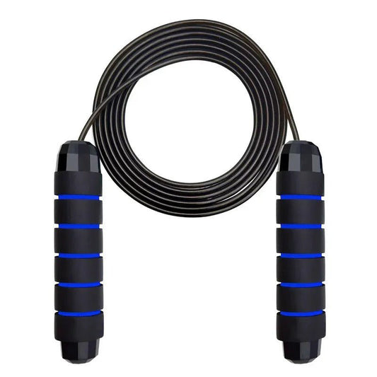 corde a sauter bleu noir