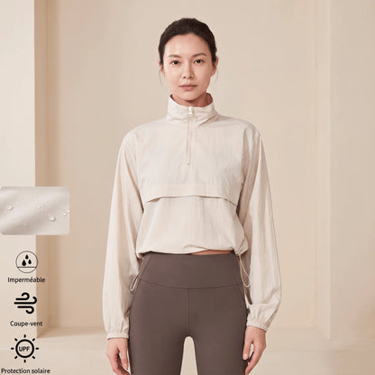 Coupe-vent femme impermeable, coupe-vent et protection solaire UPF - Positiflow