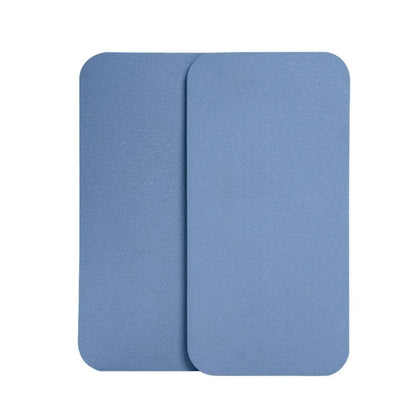coussin yoga bleu rectangulaire