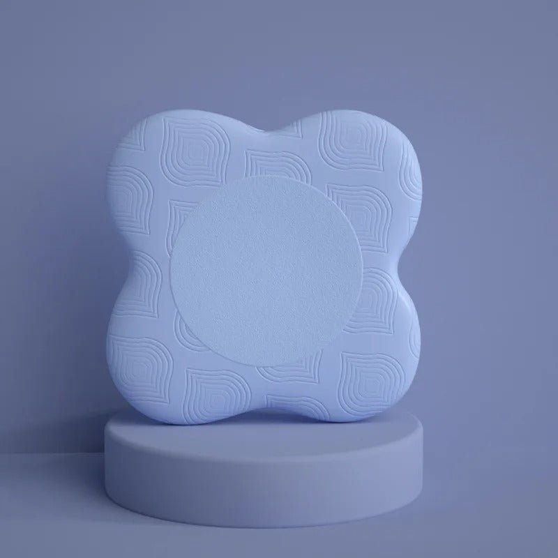 coussin yoga bleu