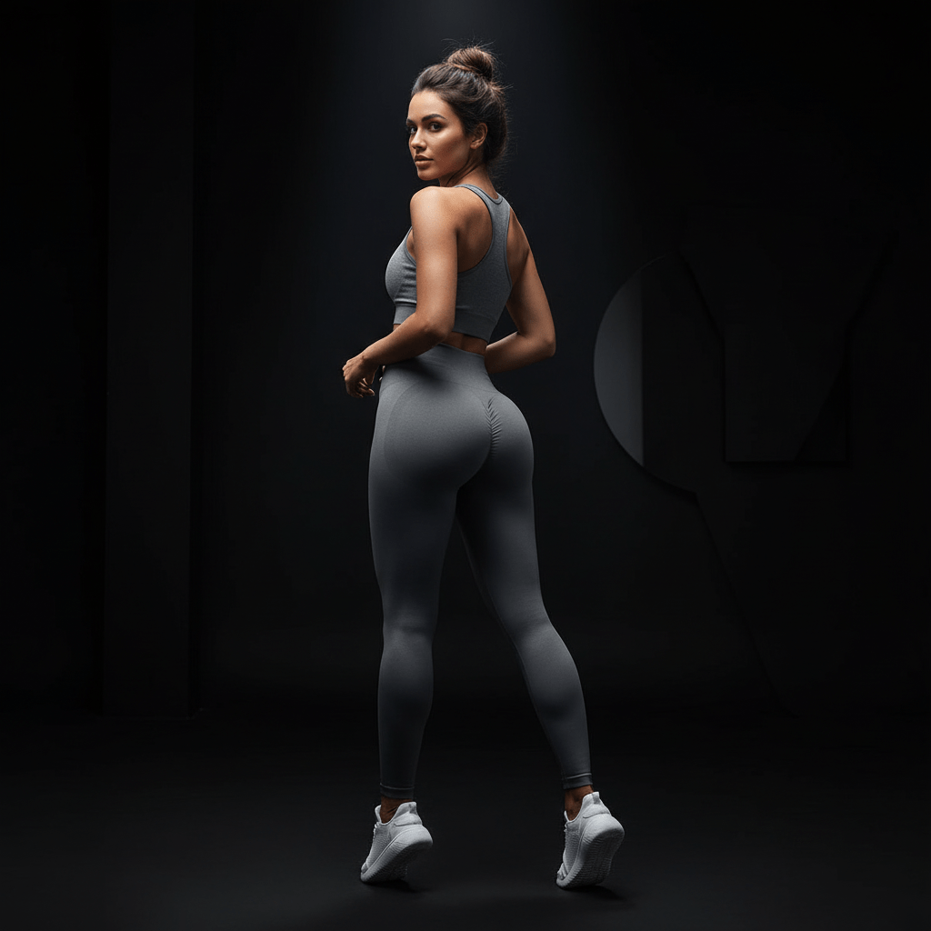Silhouette transformée legging push up compression effet lift naturel spectaculaire