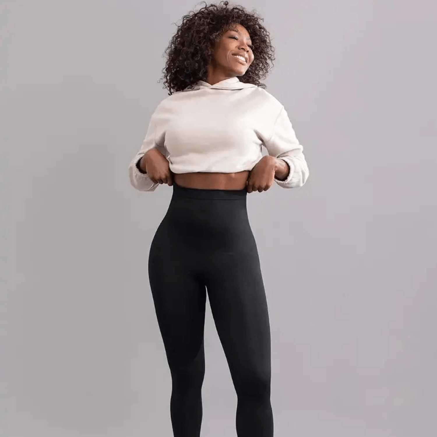 leggings leggings basique taille haute femme noir sport fitness confort