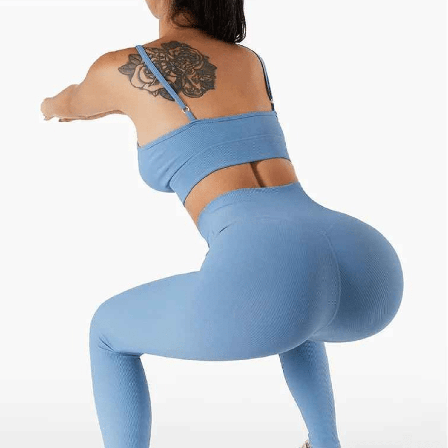 legging blanc femme pilates sport souple taille haute