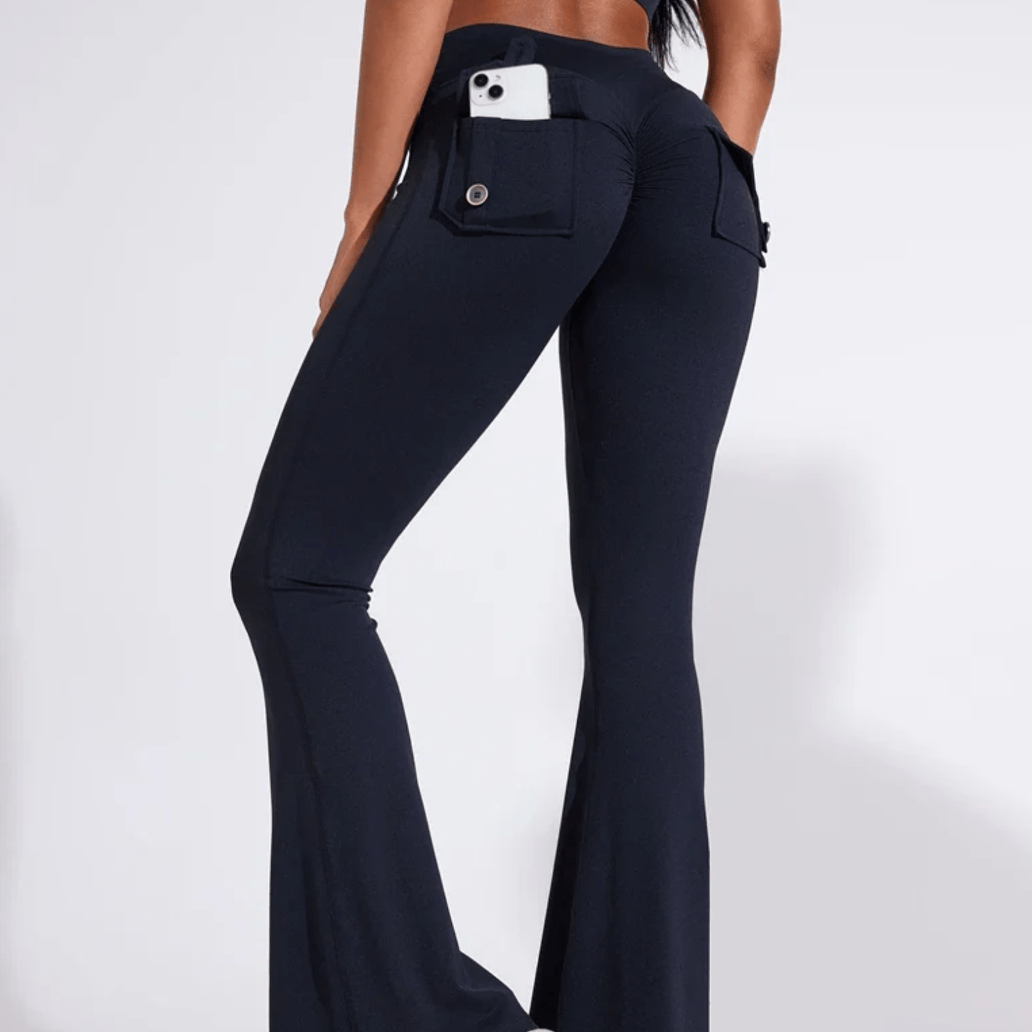 legging femme coupe evase confortable