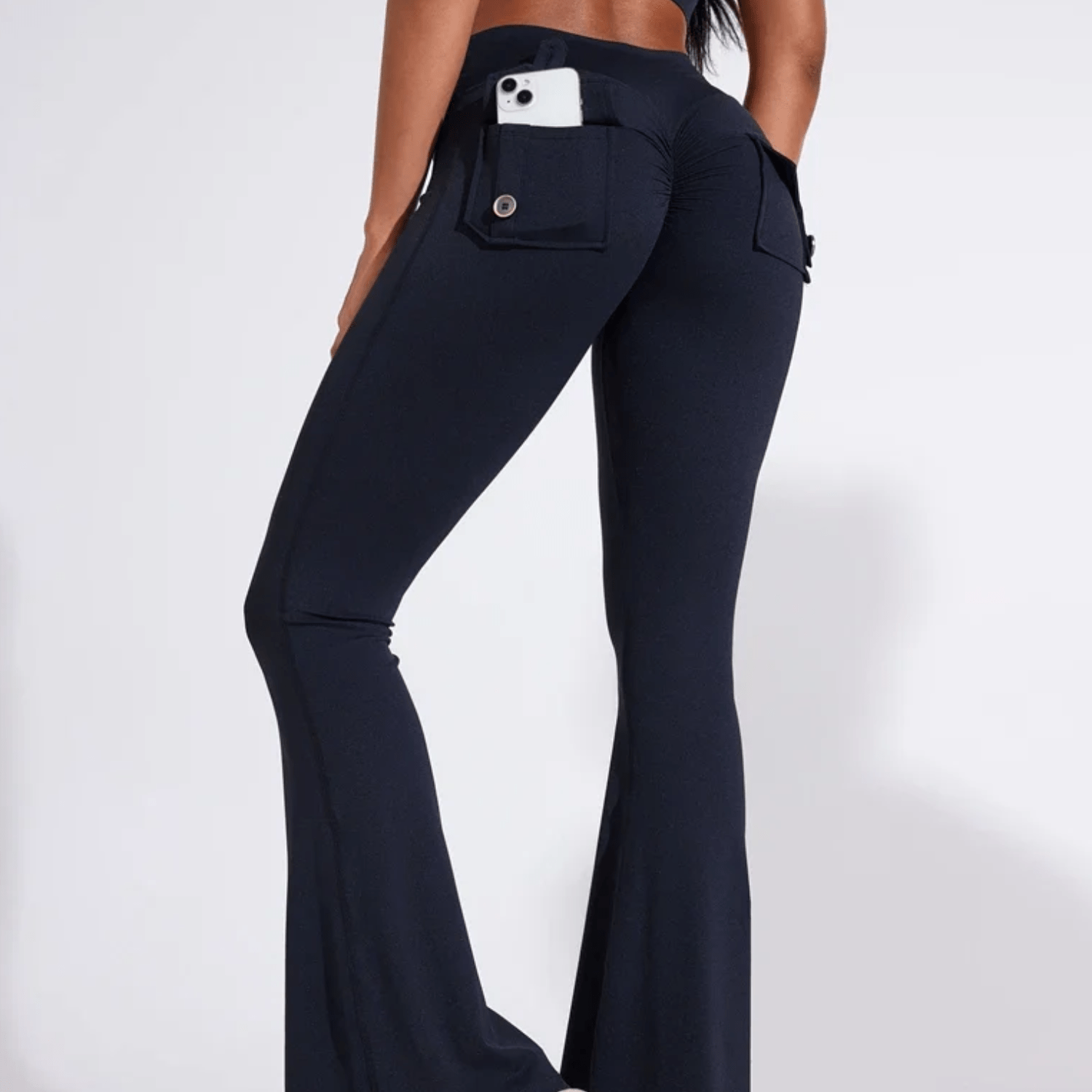 legging femme coupe evase confortable