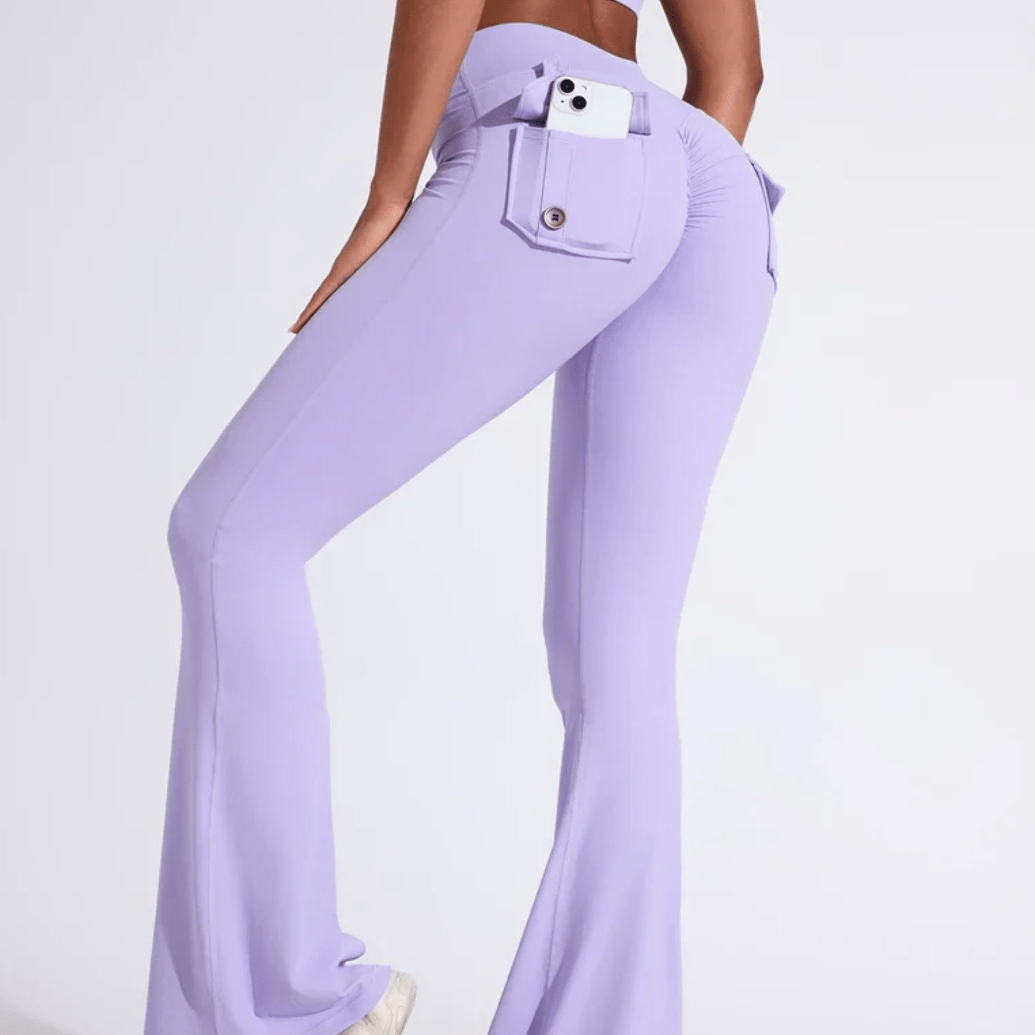 legging femme coupe evase premium