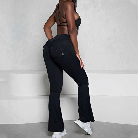 legging femme coupe evase sculpant