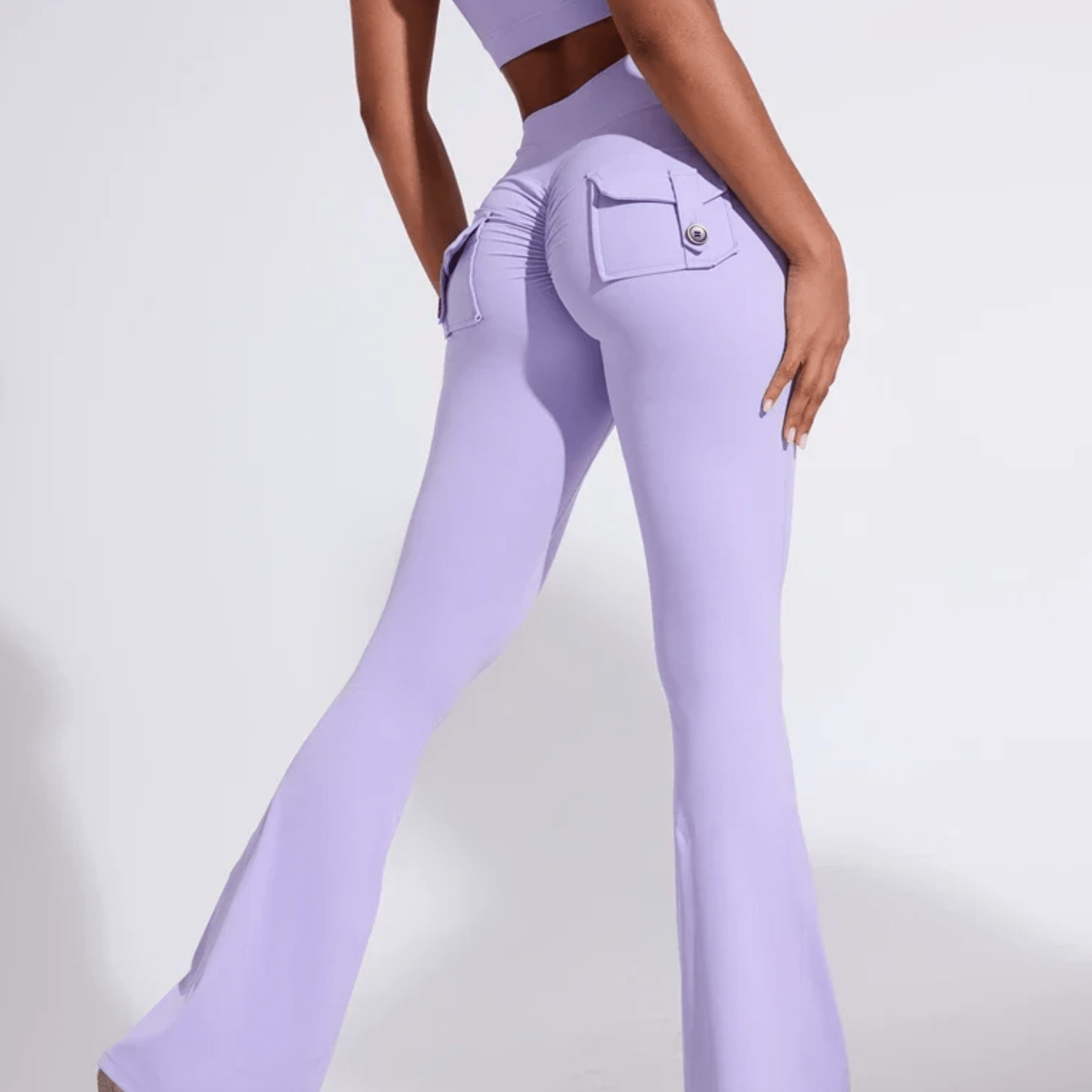 legging femme coupe evase sport
