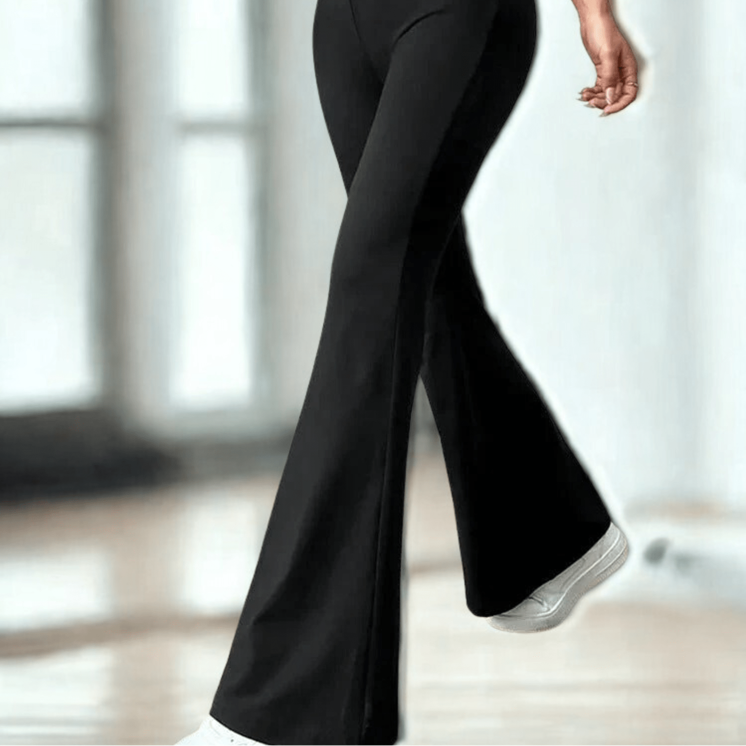 legging femme noir taille haute