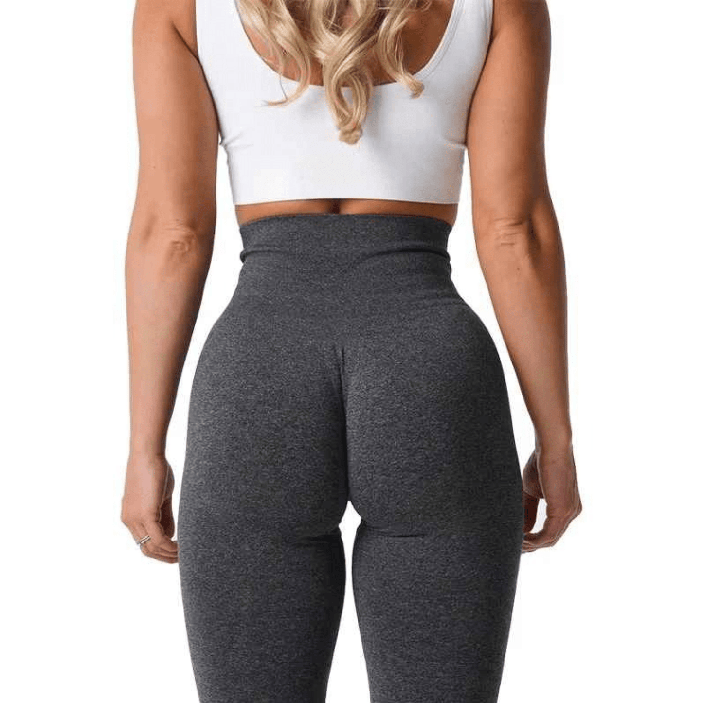 legging femme sport gris fonce