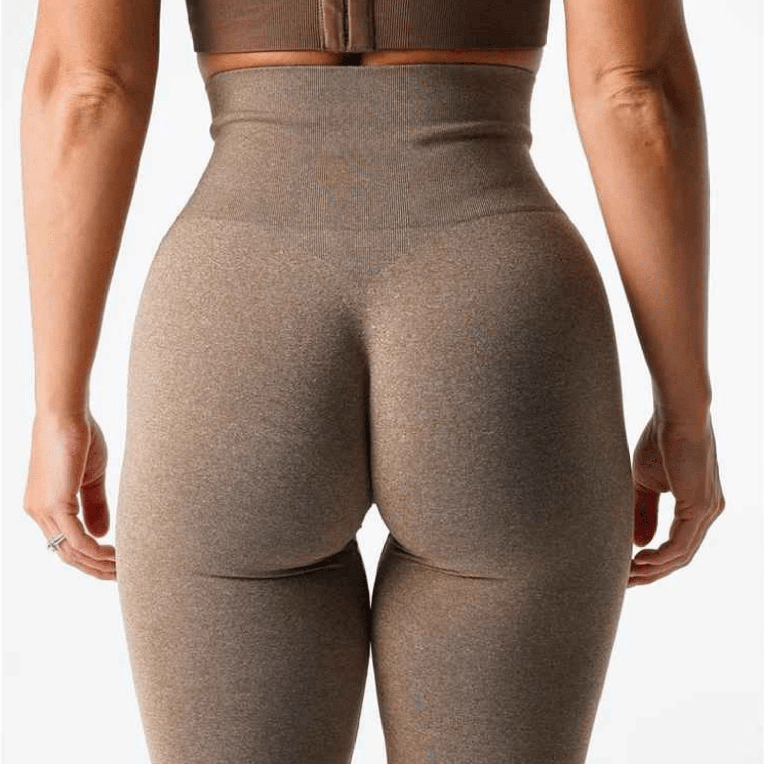legging femme sport marron