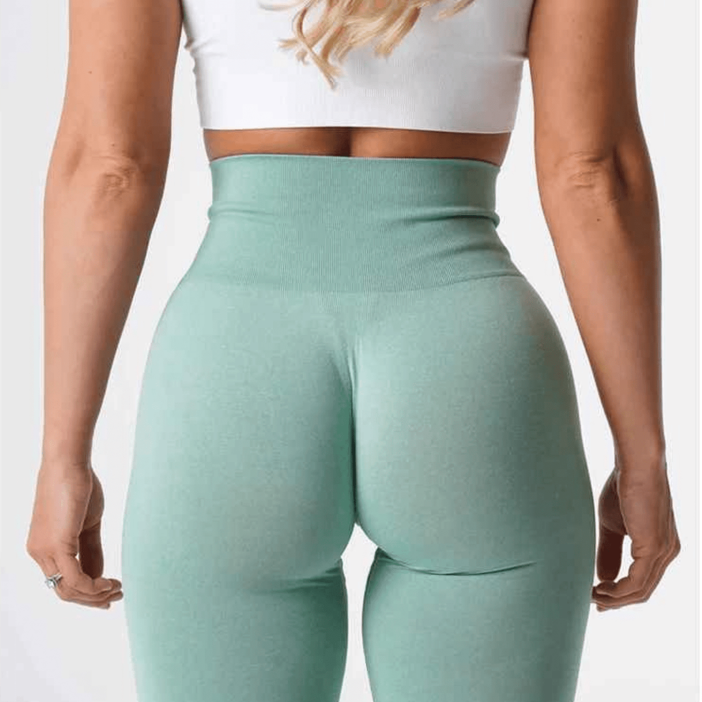 legging femme sport vert sauge