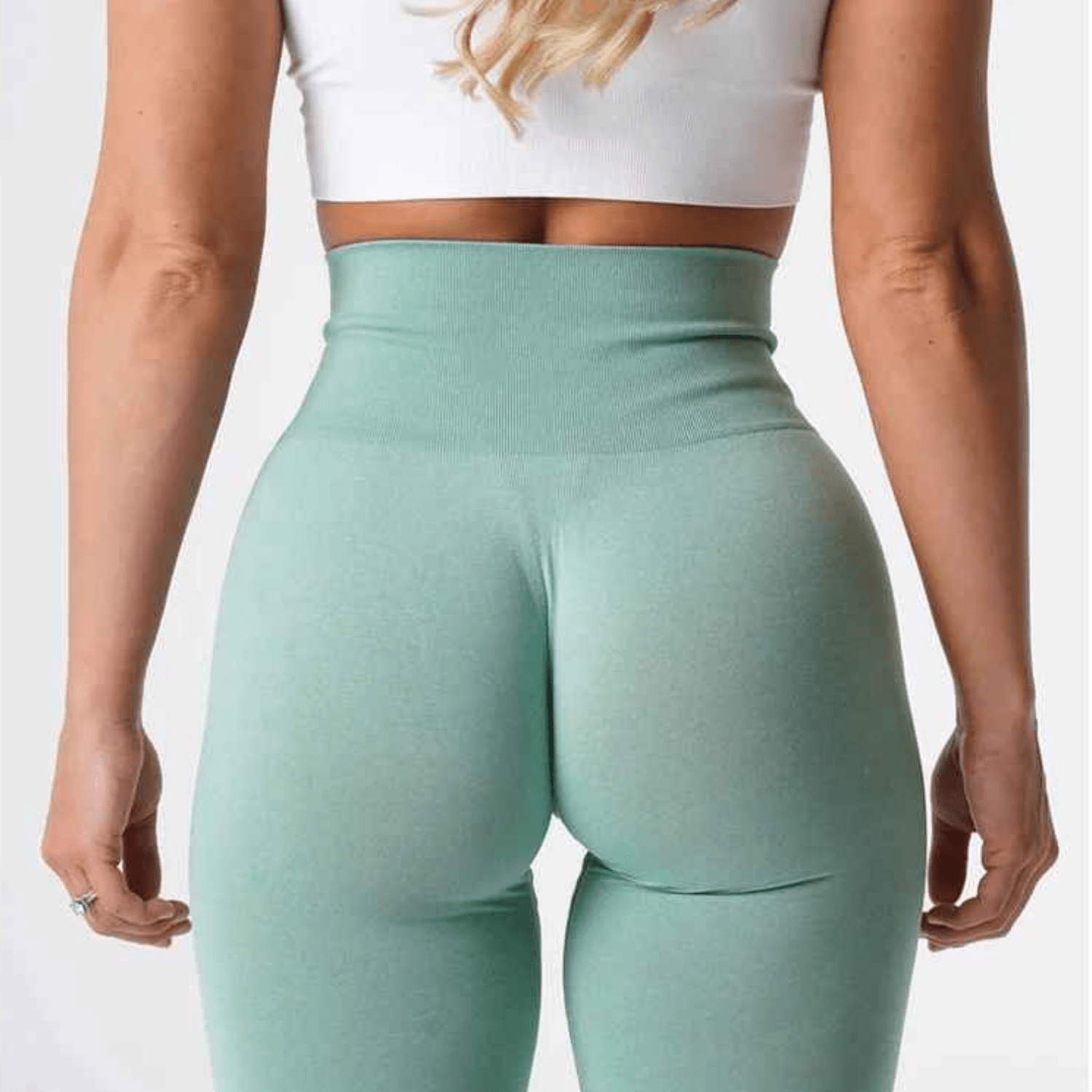 legging femme sport vert sauge