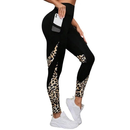 legging leopard poches pratique