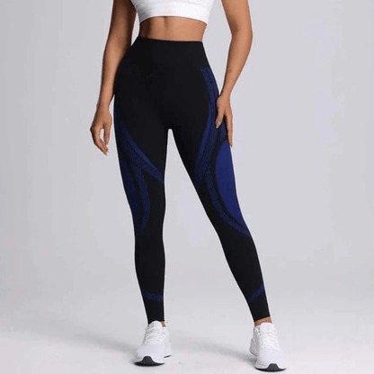 legging noir femme power taille haute sculptant silhouette sport fitness
