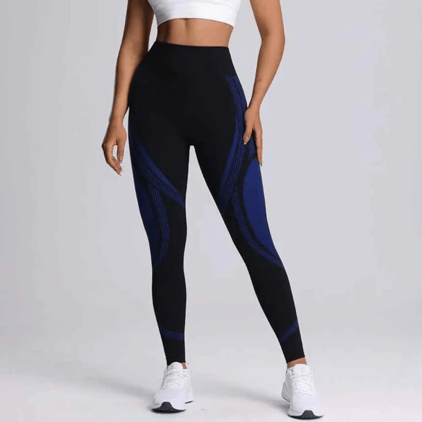 legging noir femme power taille haute sculptant silhouette sport fitness