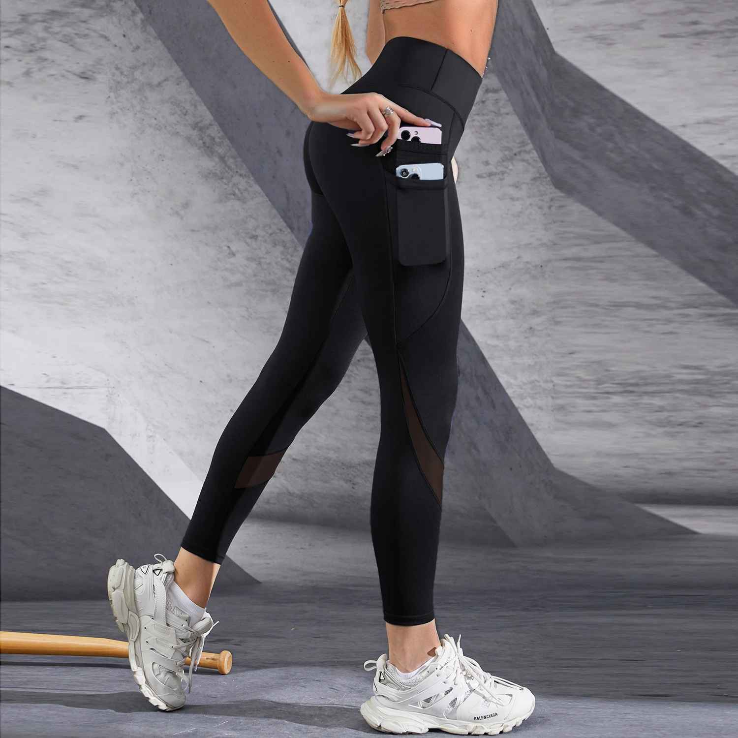 legging noir taille haute