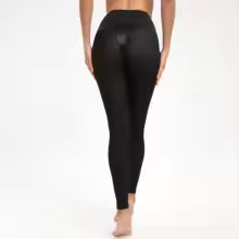 legging power femme noir taille haute maintien optimal sport