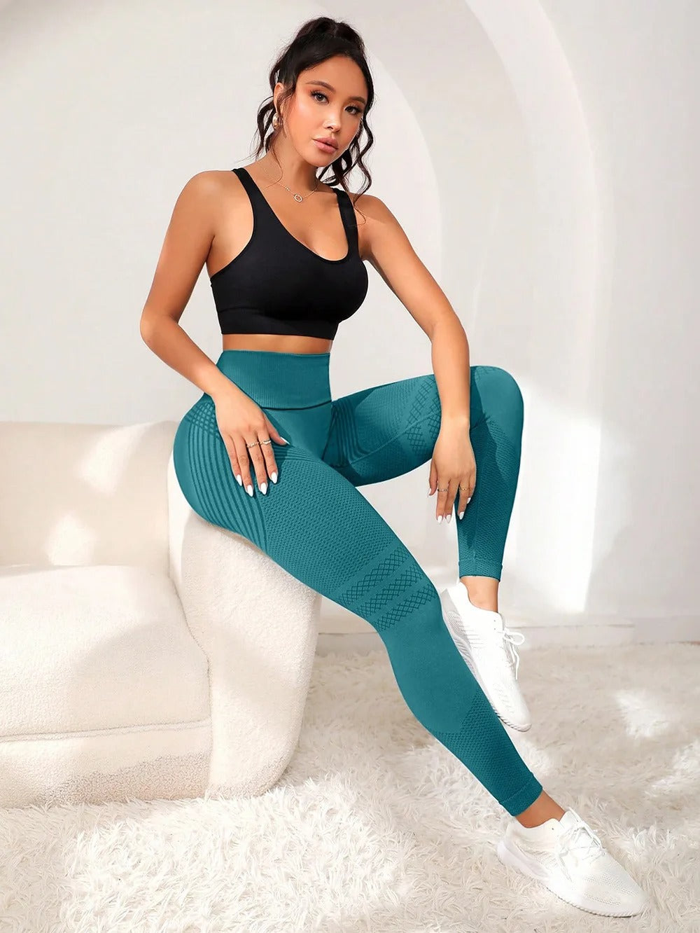 legging sport femme - sans couture