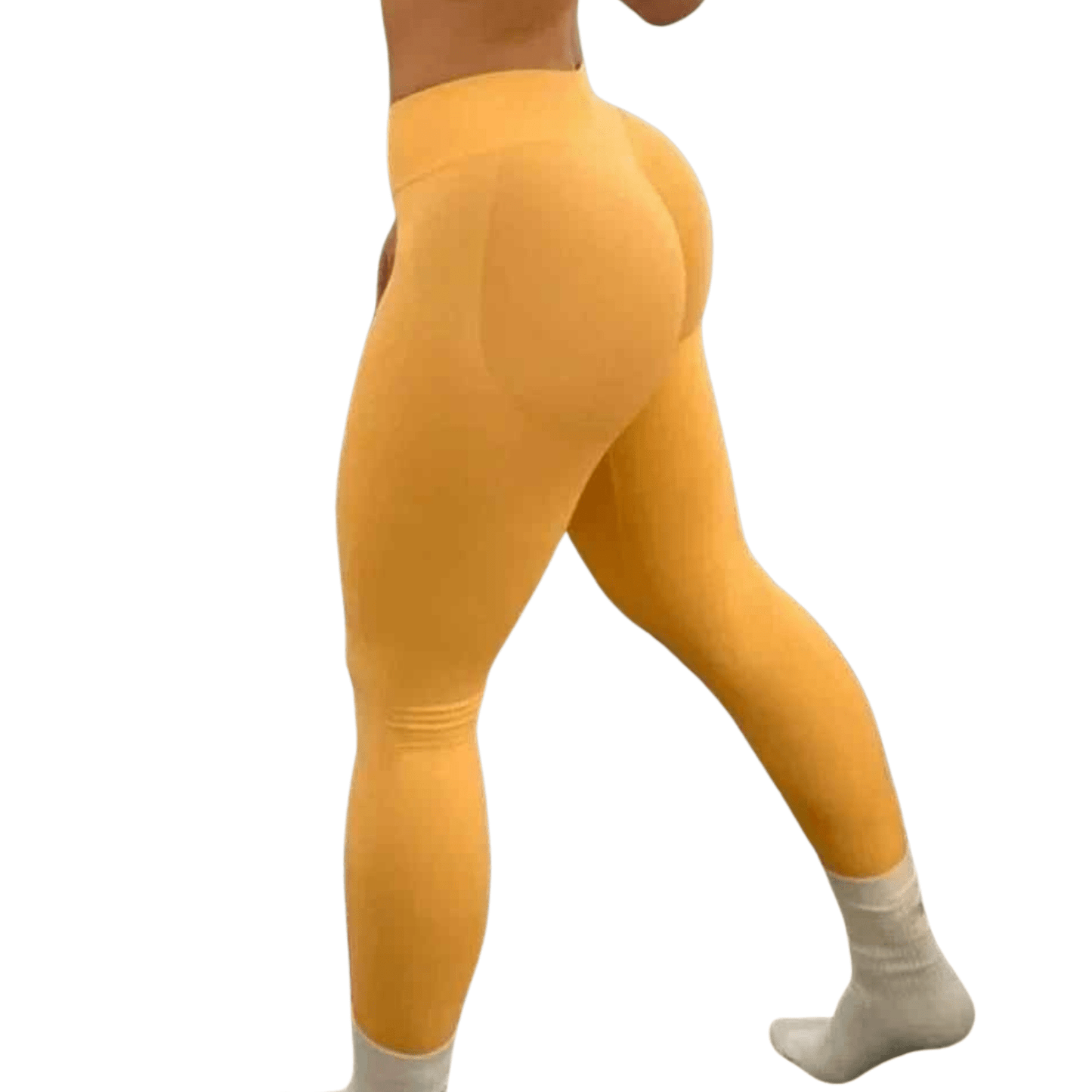 legging taille basse sculpant jaune