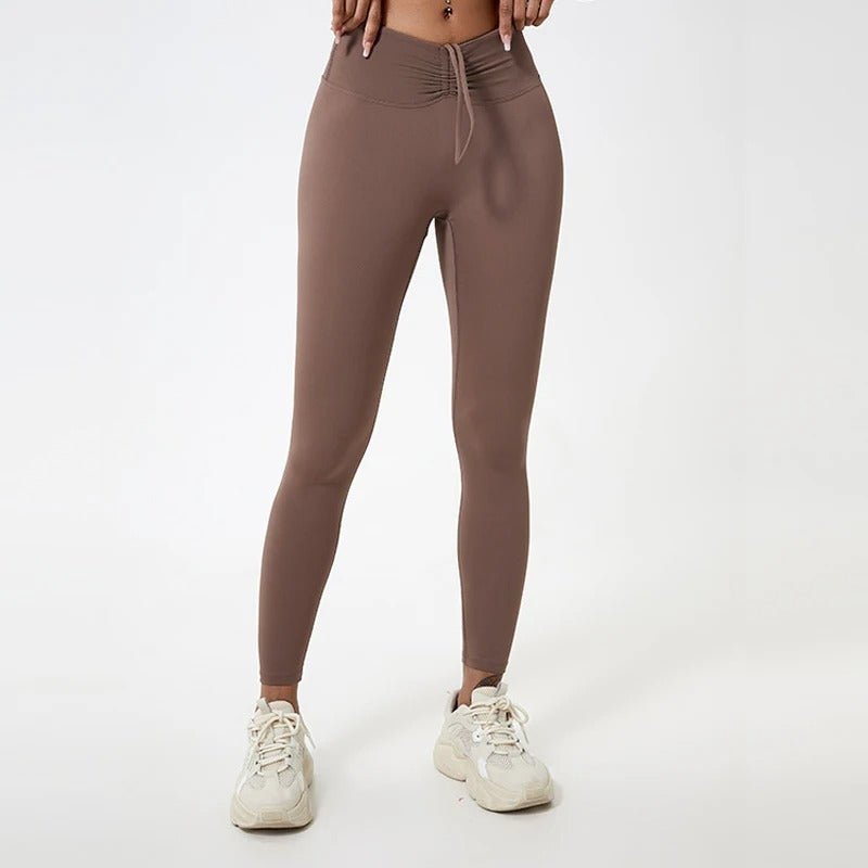 legging femme marron