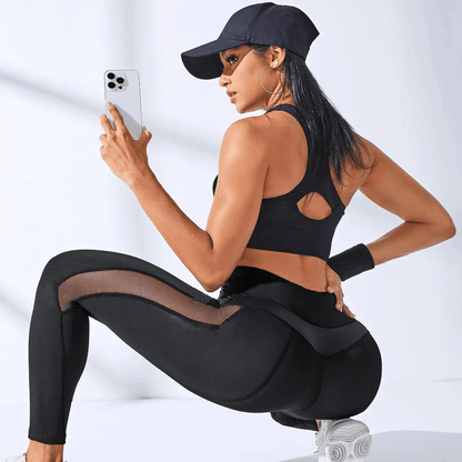 leggings femme silhouette noir