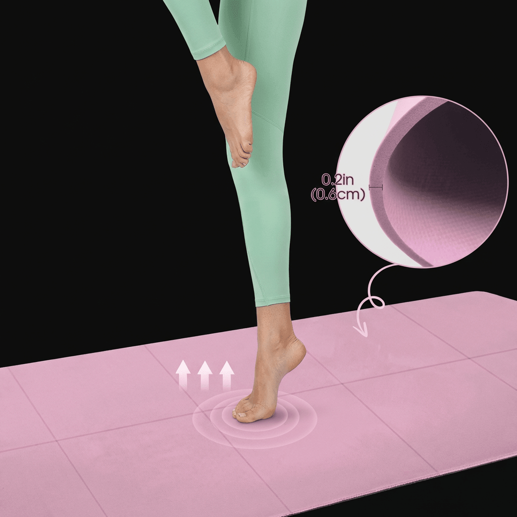 Détail de la texture du tapis EVA MOOD pour une meilleure adhérence