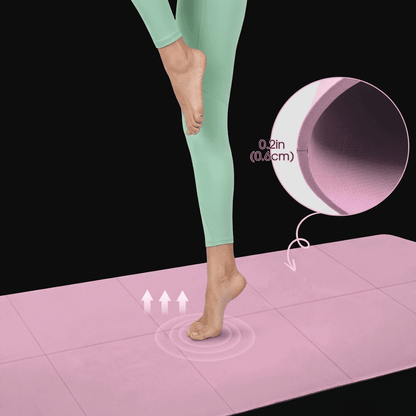 Détail de la texture du tapis EVA MOOD pour une meilleure adhérence
