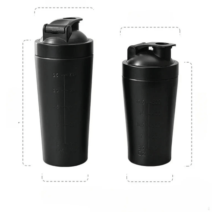 shaker inoxydable échelle graduée dosage protéine sport nutrition