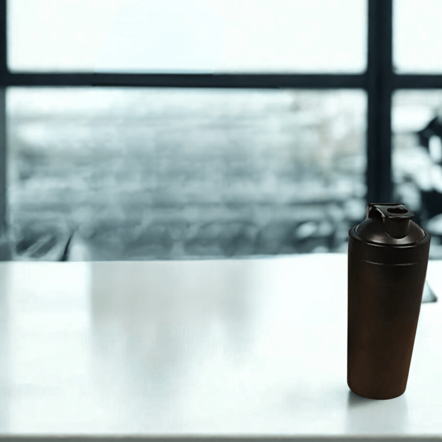 shaker inoxydable boule acier mélange protéine sport fitness