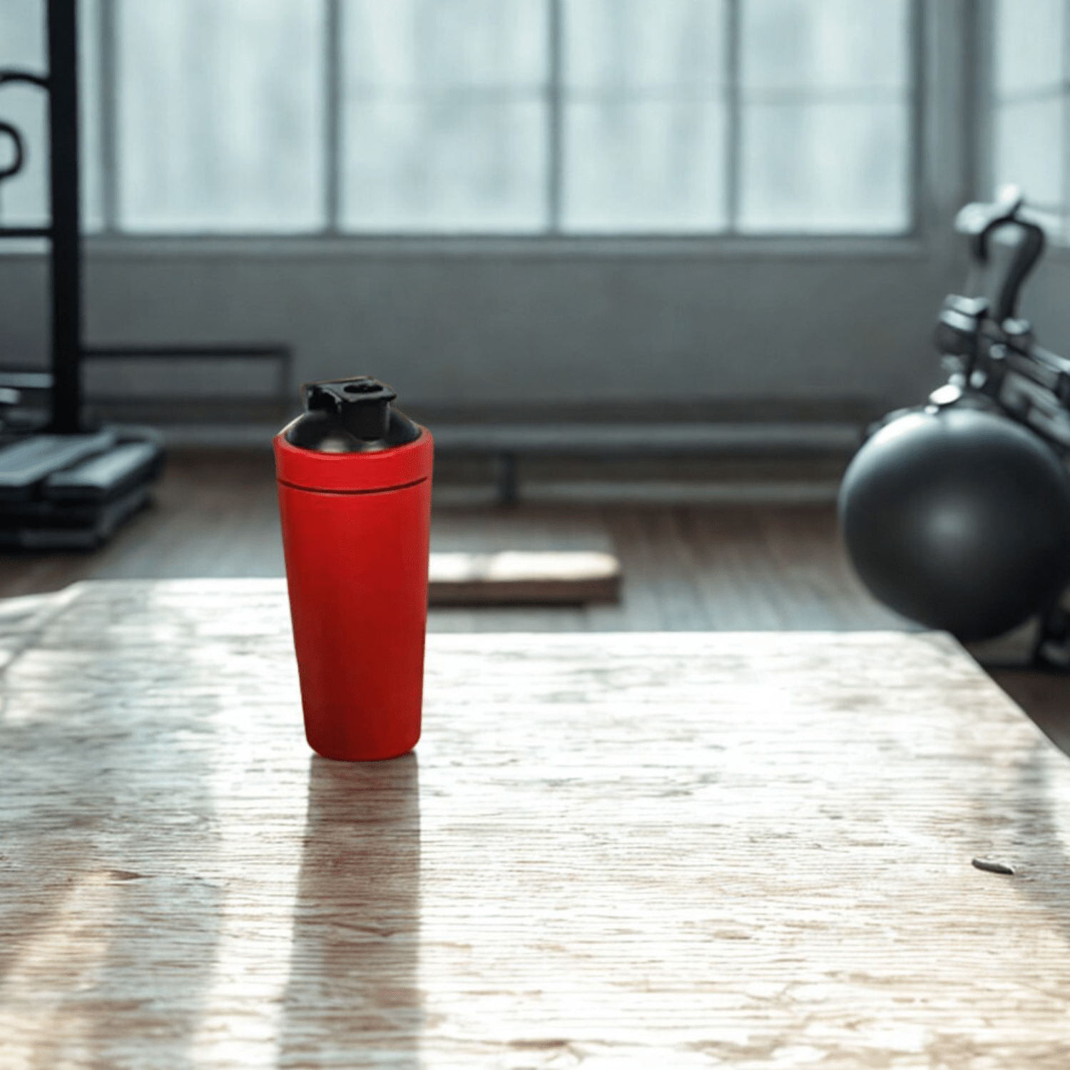 shaker rouge mélange avant après dissolution parfaite transformation