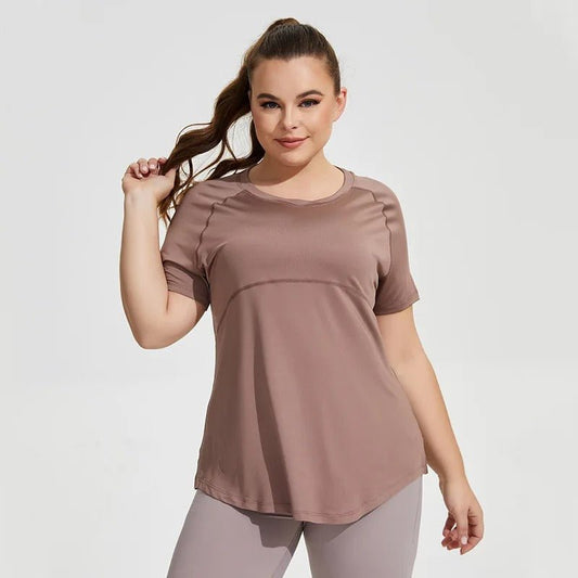 t shirt femme-grande taille - Positiflow