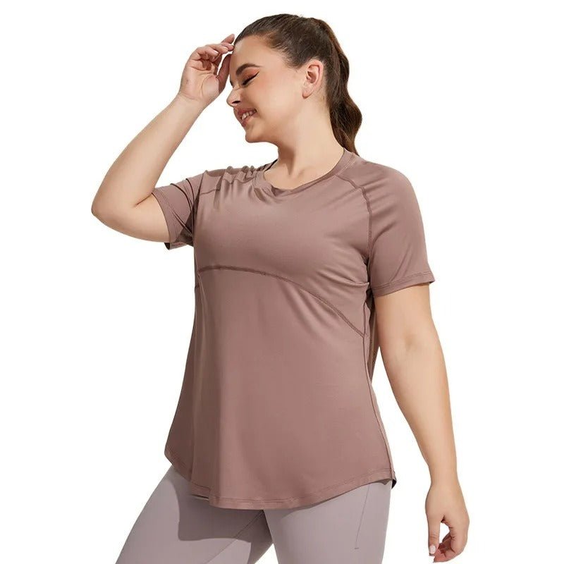 t shirt femme-grande taille - Positiflow