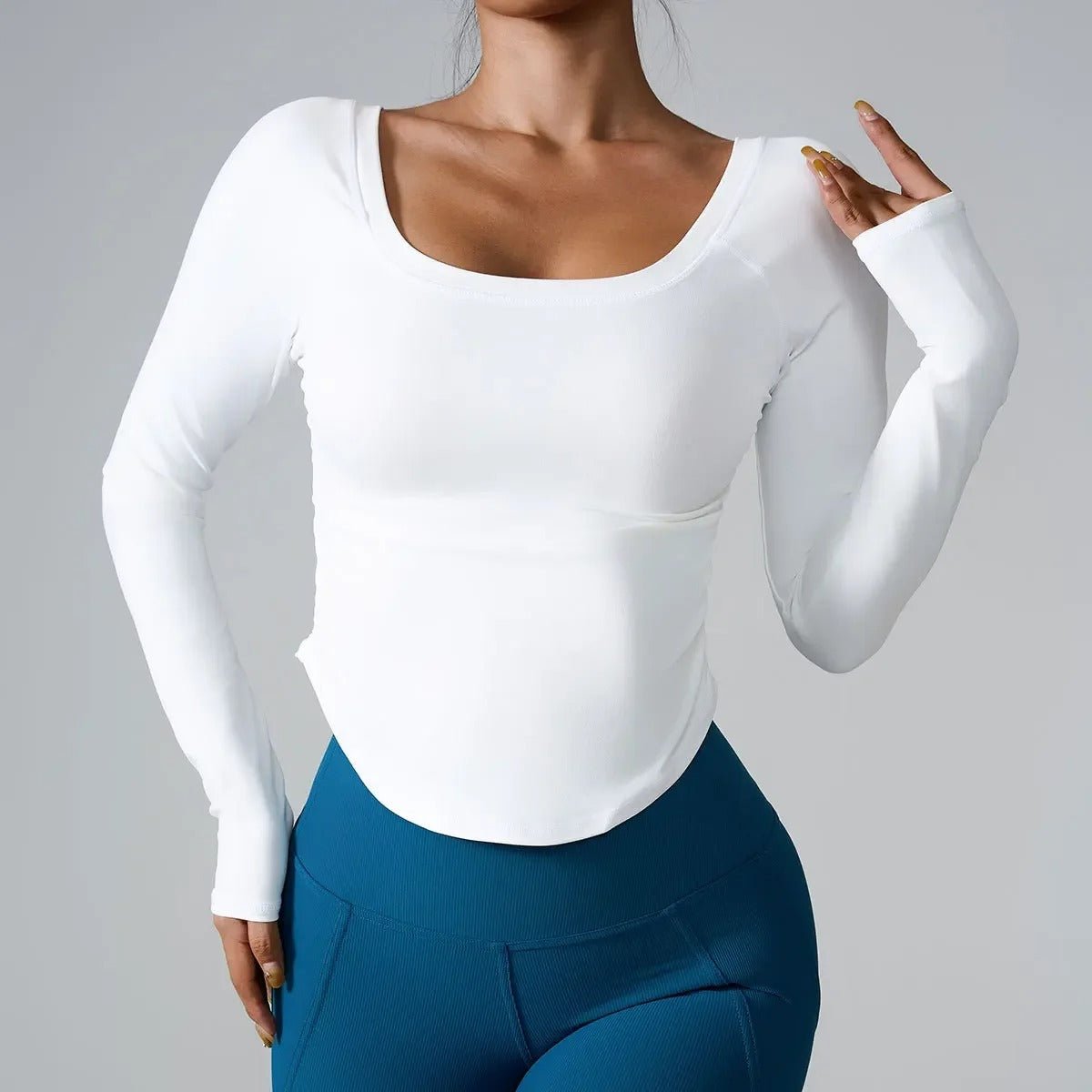 t shirt femme manches longues-seamless - Positiflow