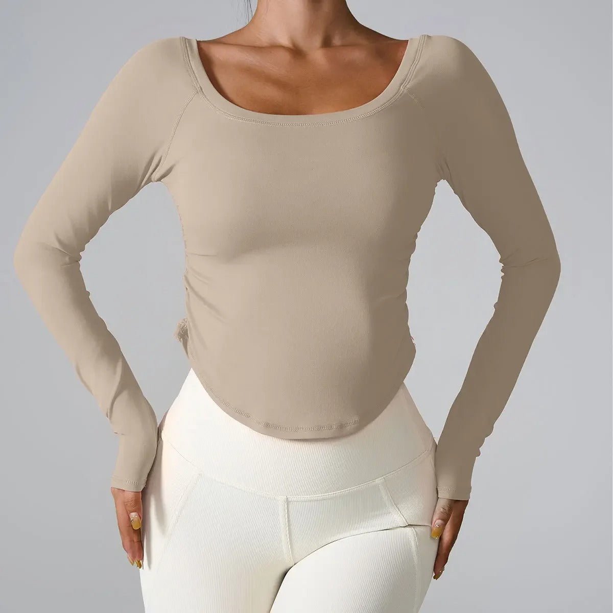 t shirt femme manches longues-seamless - Positiflow