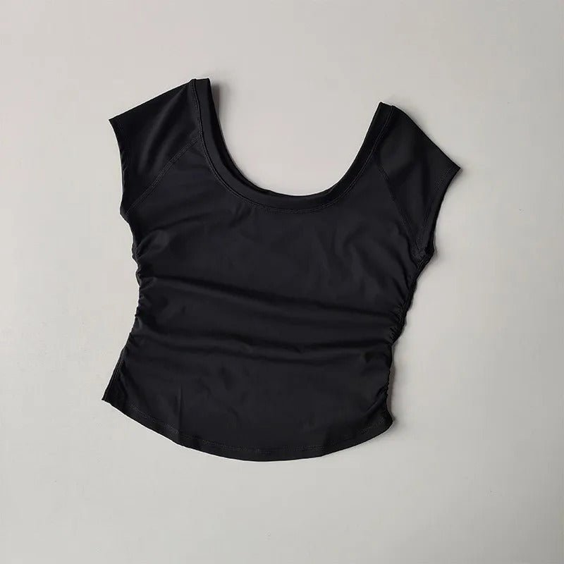 t shirt femme noir-vital - Positiflow