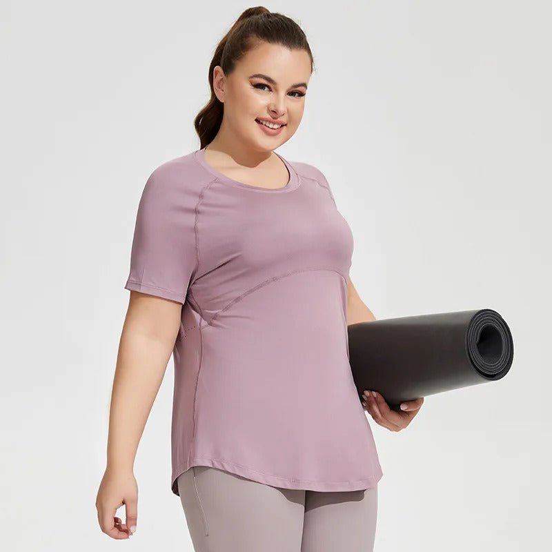 t shirt femme-grande taille - Positiflow