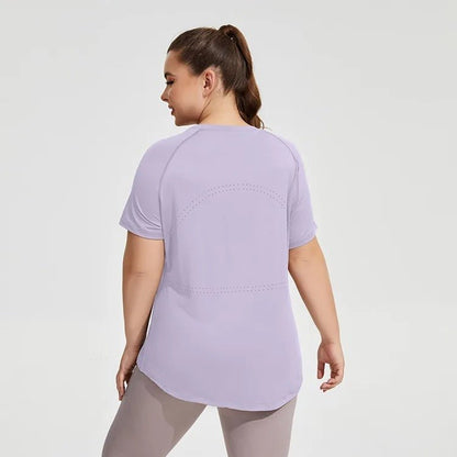 t shirt femme-grande taille - Positiflow