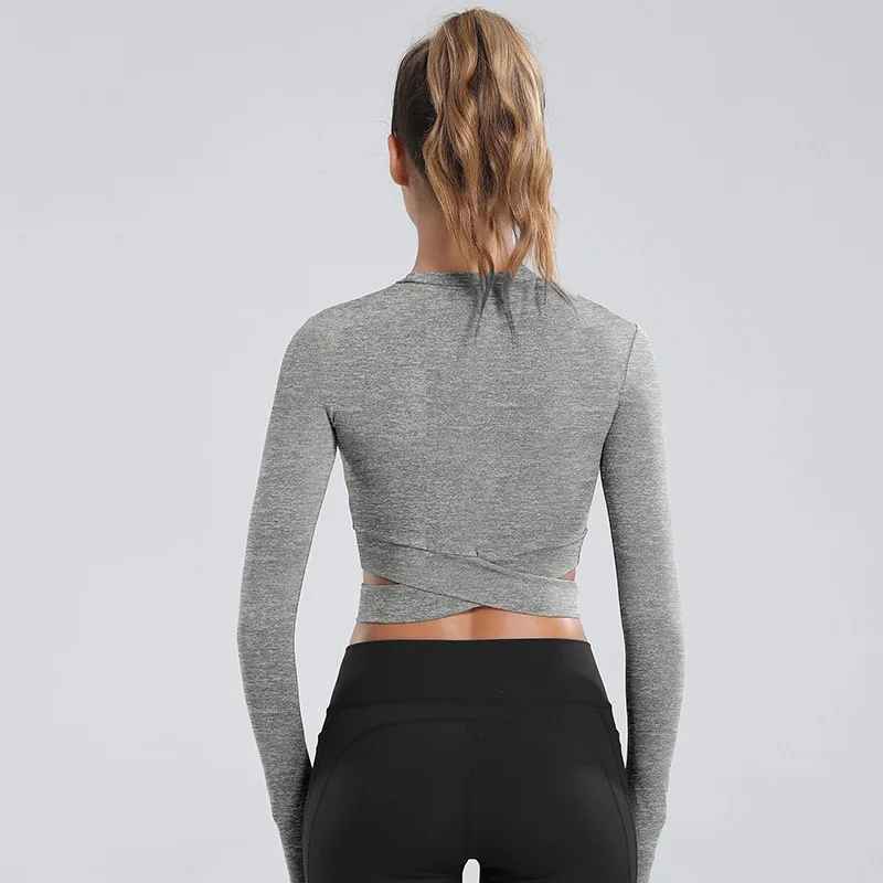 t shirt manche longue-croisé - Positiflow